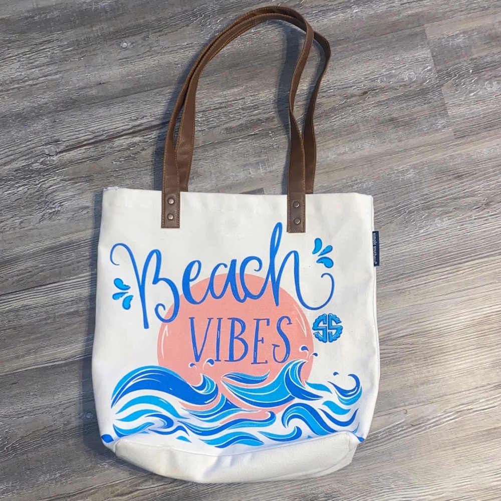 GUC SIMPLY SOUTHERN Beach Vibes Tote Bag